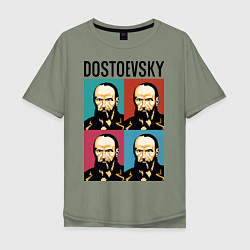 Футболка оверсайз мужская Dostoevsky, цвет: авокадо