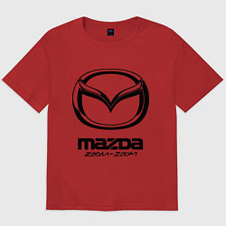 Футболка оверсайз мужская Mazda Zoom-Zoom, цвет: красный
