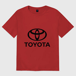 Футболка оверсайз мужская Toyota Logo, цвет: красный