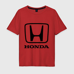 Футболка оверсайз мужская Honda logo, цвет: красный