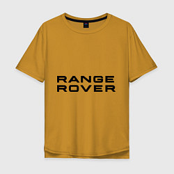 Футболка оверсайз мужская Range Rover, цвет: горчичный