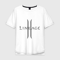 Футболка оверсайз мужская Lineage logo, цвет: белый