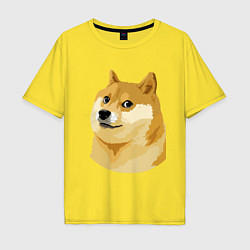 Футболка оверсайз мужская Doge, цвет: желтый