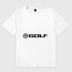 Футболка оверсайз мужская Volkswagen Golf, цвет: белый