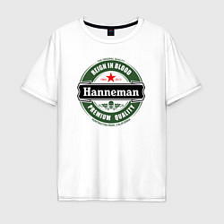 Футболка оверсайз мужская Hanneman, цвет: белый