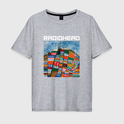 Футболка оверсайз мужская Radiohead, цвет: меланж