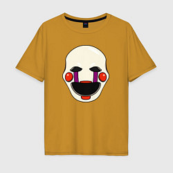 Футболка оверсайз мужская Puppet FNAF Марионетка, цвет: горчичный