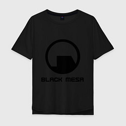 Футболка оверсайз мужская Black Mesa: Logo, цвет: черный