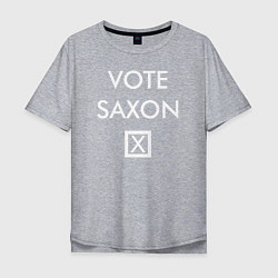 Футболка оверсайз мужская Vote Saxon, цвет: меланж