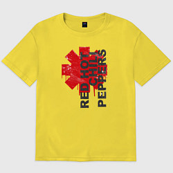 Футболка оверсайз мужская Red Hot Chili Peppers, цвет: желтый