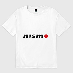Футболка оверсайз мужская Nissan nismo, цвет: белый