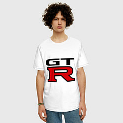 Футболка оверсайз мужская Gtr, цвет: белый — фото 2