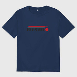 Футболка оверсайз мужская Nismo, цвет: тёмно-синий