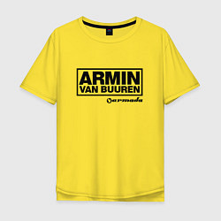 Футболка оверсайз мужская Armin van Buuren, цвет: желтый