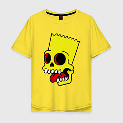 Футболка оверсайз мужская Bart Skull, цвет: желтый