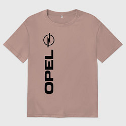 Футболка оверсайз мужская OPEL, цвет: пыльно-розовый