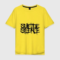 Футболка оверсайз мужская Suicide Silence: Venom, цвет: желтый