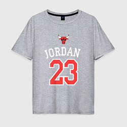 Футболка оверсайз мужская Jordan 23, цвет: меланж