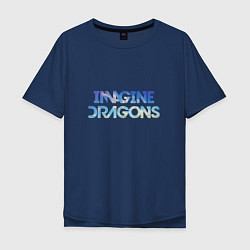 Футболка оверсайз мужская Imagine Dragons: Clear Sky, цвет: тёмно-синий