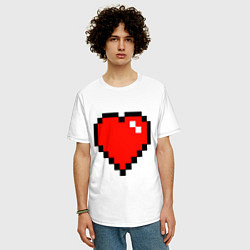 Футболка оверсайз мужская Minecraft Lover, цвет: белый — фото 2