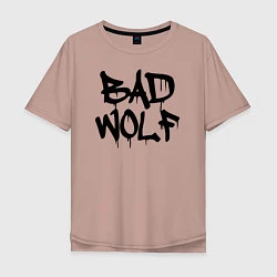 Футболка оверсайз мужская Bad Wolf, цвет: пыльно-розовый