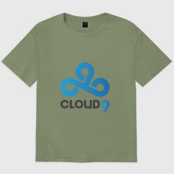 Футболка оверсайз мужская Cloud9, цвет: авокадо