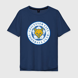 Футболка оверсайз мужская Leicester City FC, цвет: тёмно-синий