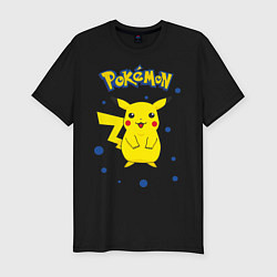 Футболка slim-fit Pokemon, цвет: черный