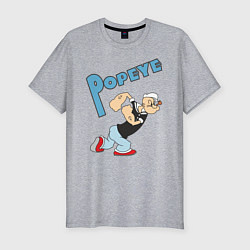 Футболка slim-fit Popeye, цвет: меланж
