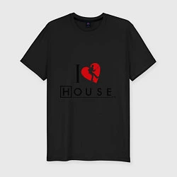 Футболка slim-fit I love House MD, цвет: черный