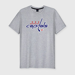 Футболка slim-fit Washington Capitals, цвет: меланж