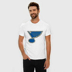 Футболка slim-fit St Louis Blues, цвет: белый — фото 2