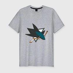 Мужская slim-футболка San Jose Sharks