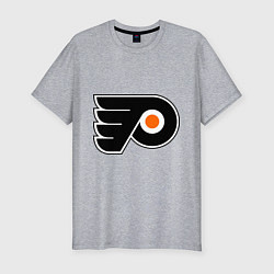 Футболка slim-fit Philadelphia Flyers, цвет: меланж