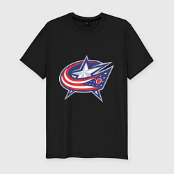 Футболка slim-fit Columbus Blue Jackets, цвет: черный