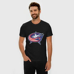 Футболка slim-fit Columbus Blue Jackets, цвет: черный — фото 2