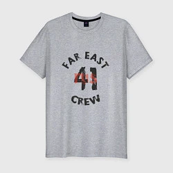 Футболка slim-fit Far East 41 Crew, цвет: меланж