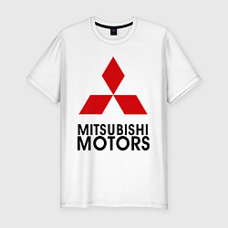 Мужская slim-футболка Mitsubishi