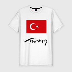 Футболка slim-fit Turkey, цвет: белый