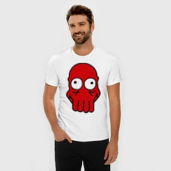 Футболка slim-fit Dr. Zoidberg Face, цвет: белый — фото 2