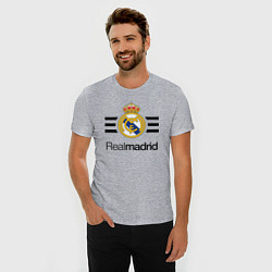 Футболка slim-fit Real Madrid Lines, цвет: меланж — фото 2