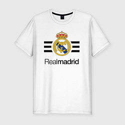 Футболка slim-fit Real Madrid Lines, цвет: белый