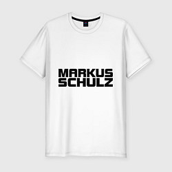 Футболка slim-fit Markus Schulz, цвет: белый