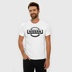 Футболка slim-fit Nissan club, цвет: белый — фото 2