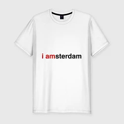Футболка slim-fit I amsterdam, цвет: белый