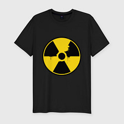 Мужская slim-футболка Радиоактивность