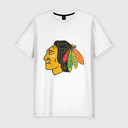 Футболка slim-fit Chicago Blackhawks, цвет: белый