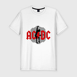 Мужская slim-футболка AC/DC: Angus Young