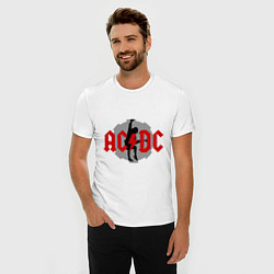 Футболка slim-fit AC/DC: Angus Young, цвет: белый — фото 2