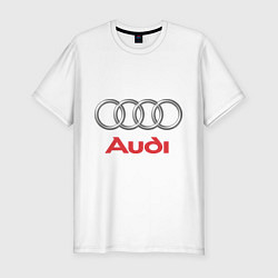 Футболка slim-fit Audi, цвет: белый
